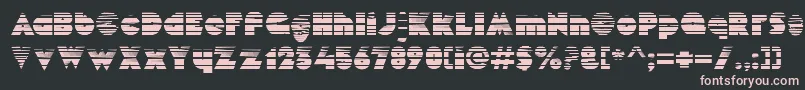 MekonGradient Font – Pink Fonts on Black Background