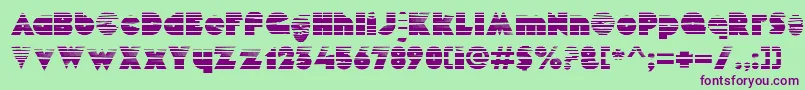 MekonGradient Font – Purple Fonts on Green Background