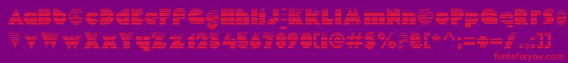 MekonGradient-Schriftart – Rote Schriften auf violettem Hintergrund