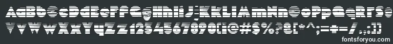 フォントMekonGradient – 白い文字