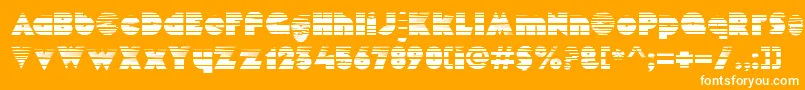 MekonGradient-Schriftart – Weiße Schriften auf orangefarbenem Hintergrund