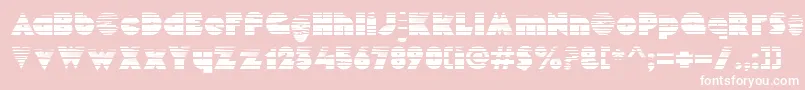 MekonGradient-Schriftart – Weiße Schriften auf rosa Hintergrund