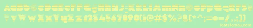 MekonGradient Font – Yellow Fonts on Green Background