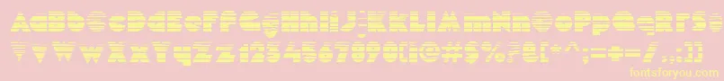 MekonGradient Font – Yellow Fonts on Pink Background