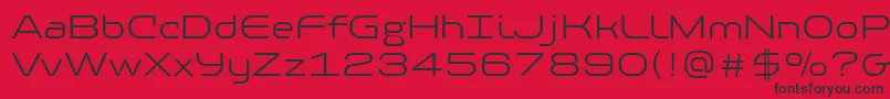 PfbaselineproLight Font – Black Fonts on Red Background