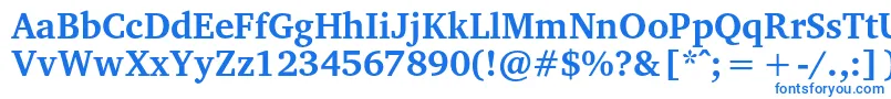 VelekaBold Font – Blue Fonts on White Background