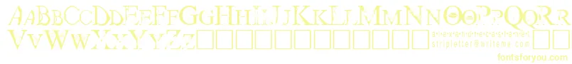 Strip Font – Yellow Fonts