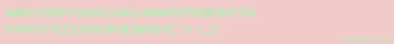 Buddychampioncond Font – Green Fonts on Pink Background