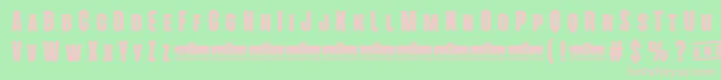 AlienscowsHeavyTrial Font – Pink Fonts on Green Background