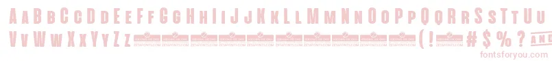 AlienscowsHeavyTrial Font – Pink Fonts on White Background
