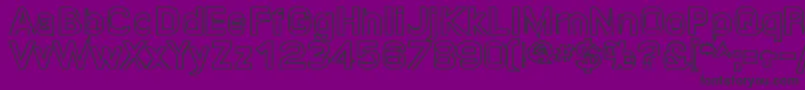 Quroh Font – Black Fonts on Purple Background
