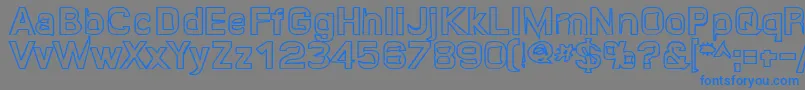 Quroh Font – Blue Fonts on Gray Background