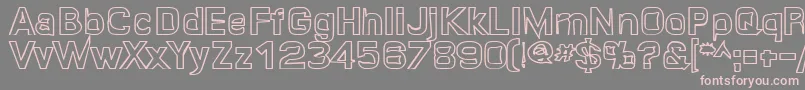 Quroh Font – Pink Fonts on Gray Background