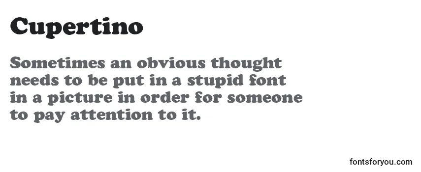 Review of the Cupertino Font