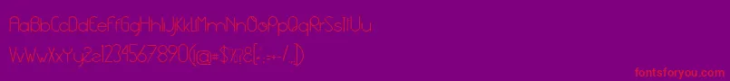 Aghila Font – Red Fonts on Purple Background