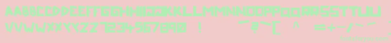 Riptape Font – Green Fonts on Pink Background