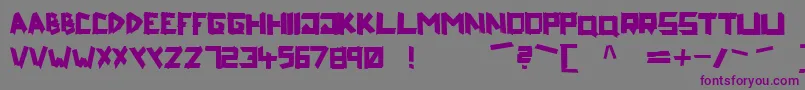 Riptape Font – Purple Fonts on Gray Background