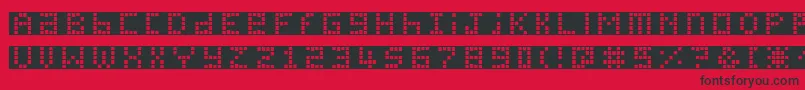 Pichxpl Font – Black Fonts on Red Background