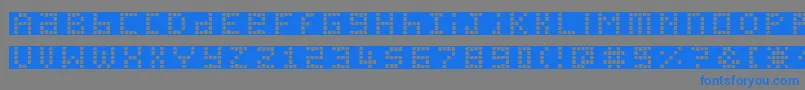 Pichxpl Font – Blue Fonts on Gray Background