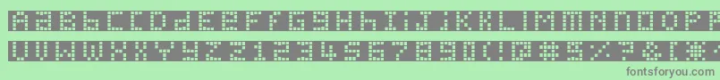 Шрифт Pichxpl – серые шрифты на зелёном фоне