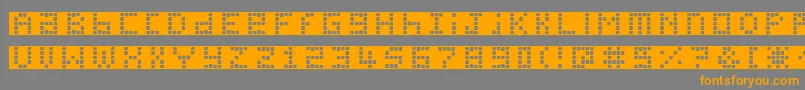 Шрифт Pichxpl – оранжевые шрифты на сером фоне