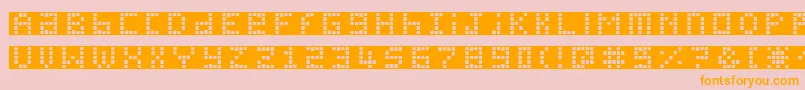 Pichxpl Font – Orange Fonts on Pink Background