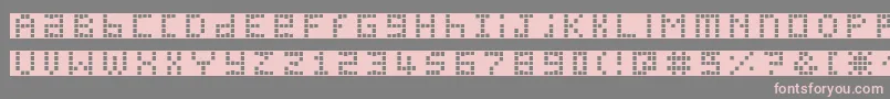 フォントPichxpl – 灰色の背景にピンクのフォント