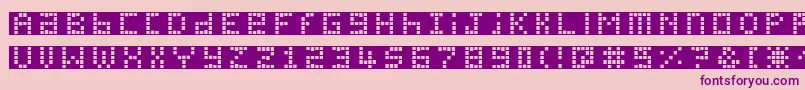 Pichxpl Font – Purple Fonts on Pink Background