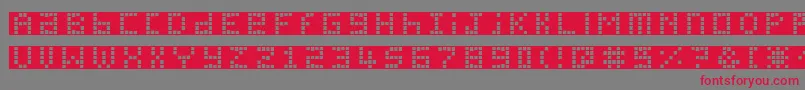 Pichxpl Font – Red Fonts on Gray Background