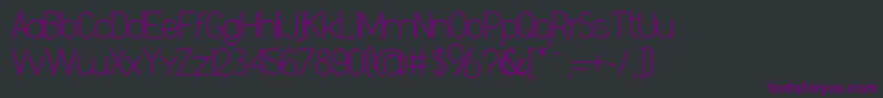 Шрифт DanielaBold – фиолетовые шрифты на чёрном фоне