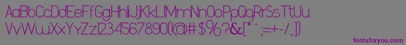 Шрифт DanielaBold – фиолетовые шрифты на сером фоне