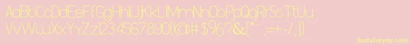 DanielaBold Font – Yellow Fonts on Pink Background