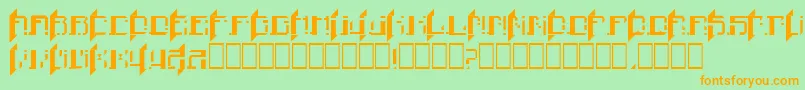 More about Finn Font Finn Font – Orange Fonts on Green Background