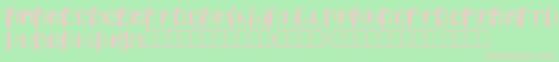 Finn Font – Pink Fonts on Green Background