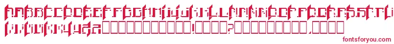 Finn Font – Red Fonts on White Background