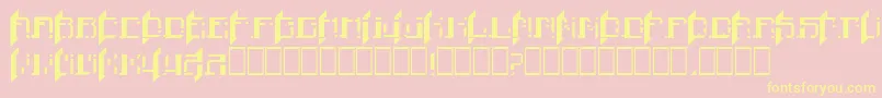 Finn Font – Yellow Fonts on Pink Background