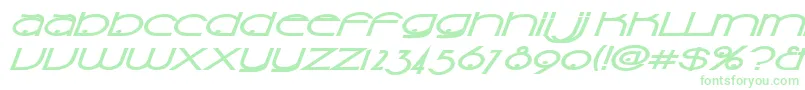 SonicSuperpowers Font – Green Fonts on White Background