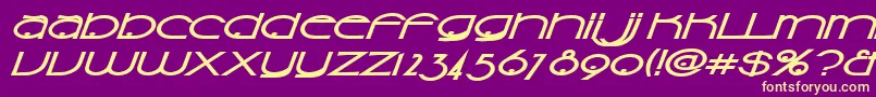 SonicSuperpowers Font – Yellow Fonts on Purple Background