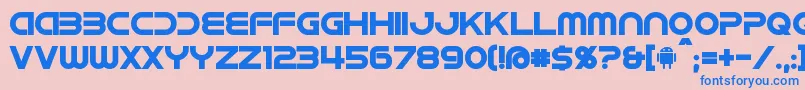 IdroidBold Font – Blue Fonts on Pink Background