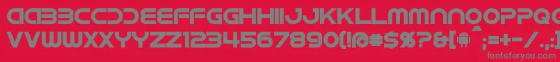 IdroidBold Font – Gray Fonts on Red Background