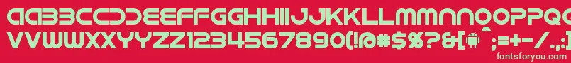 More about IdroidBold Font IdroidBold Font – Green Fonts on Red Background