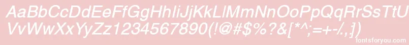 ThaibangkoksskBolditalic Font – White Fonts on Pink Background