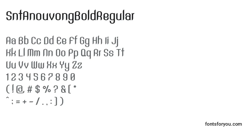 Police SntAnouvongBoldRegular (87690) - Alphabet, Chiffres, Caractères Spéciaux