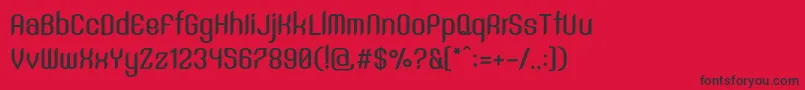 SntAnouvongBoldRegular Font – Black Fonts on Red Background