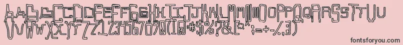 Callaxis Font – Black Fonts on Pink Background