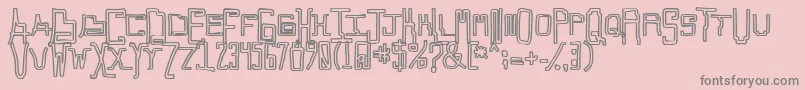 Callaxis Font – Gray Fonts on Pink Background