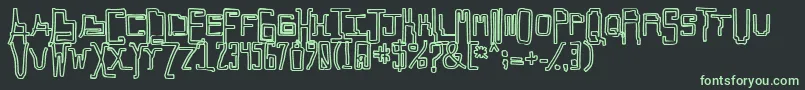 Callaxis Font – Green Fonts on Black Background