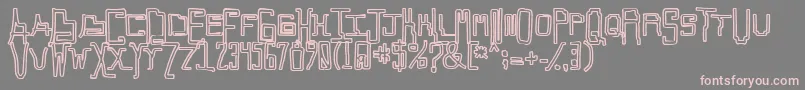 Callaxis Font – Pink Fonts on Gray Background