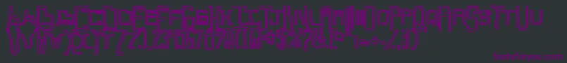 Callaxis Font – Purple Fonts on Black Background