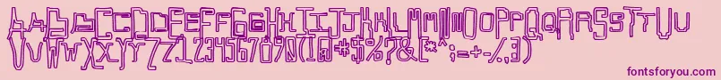 Callaxis Font – Purple Fonts on Pink Background